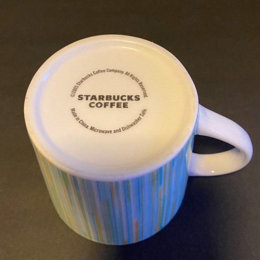 Starbucks Vintage 2005 Vertical Striped Coffee Mug - Picture 5 of 7